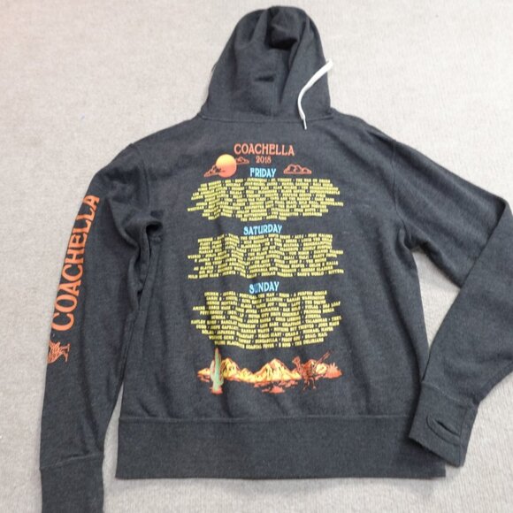 Coachella Women's Sweater Medium Gray 2018 Hoodie EMINEM BEYONCÉ WEEKND - Picture 1 of 14